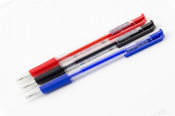 Bút bi TL025  - Grip xanh/đỏ/đen